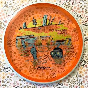 Axiom Discs MVP Open Maple Hill Hole 14 Proton Soft Envy putter golf disc 172g